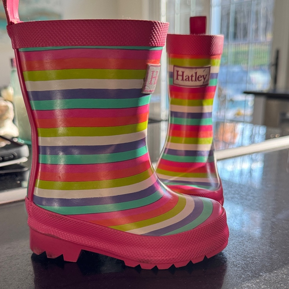 Hatley Kids' Colorful Striped Rain Boots